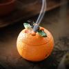 3D Orange Shape Incense Burner Creative Design Desktop Ornament New Ash Catcher  Home Decor