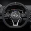 Car Steering Wheel Cover Nissan Qashqai Juke X-Trail Patrol Note Leaf Altima Maxima Micra Murano Rogue Pulsar Sentra Teana Tiida cv6