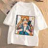 Женская аниме-футболка Sailor Moon, летняя, повседневная, с мультяшным принтом, милая, с круглым вырезом, одежда с коротким рукавом, модные топы, подарок