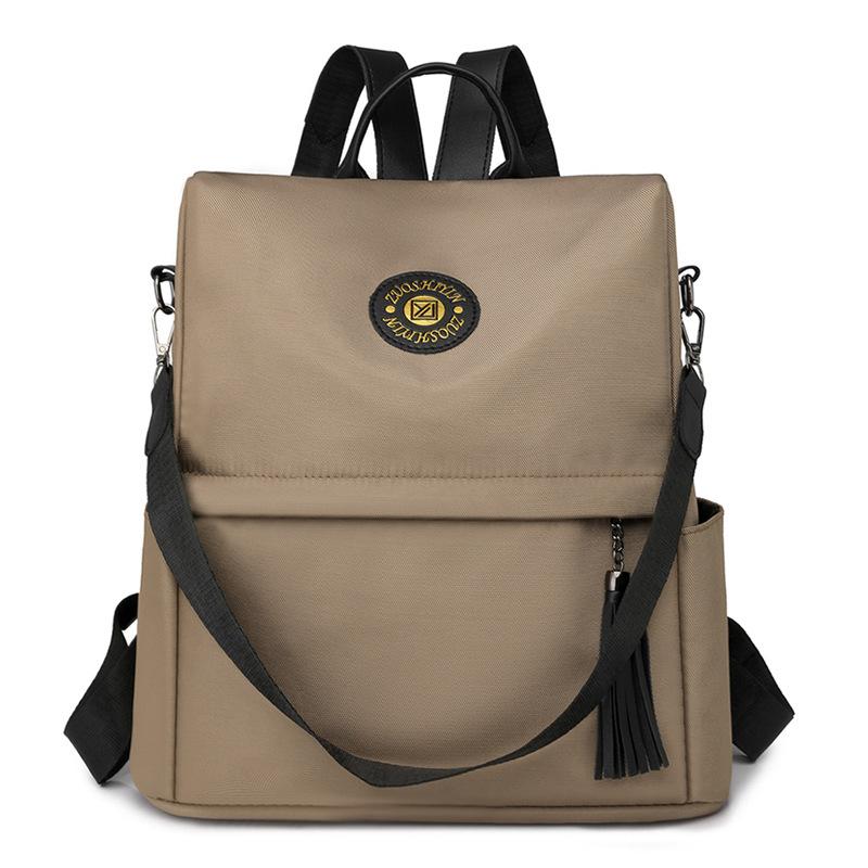 Рюкзак с защитой от кражи, женский однотонный рюкзак, легкая школьная сумка большой вместимости