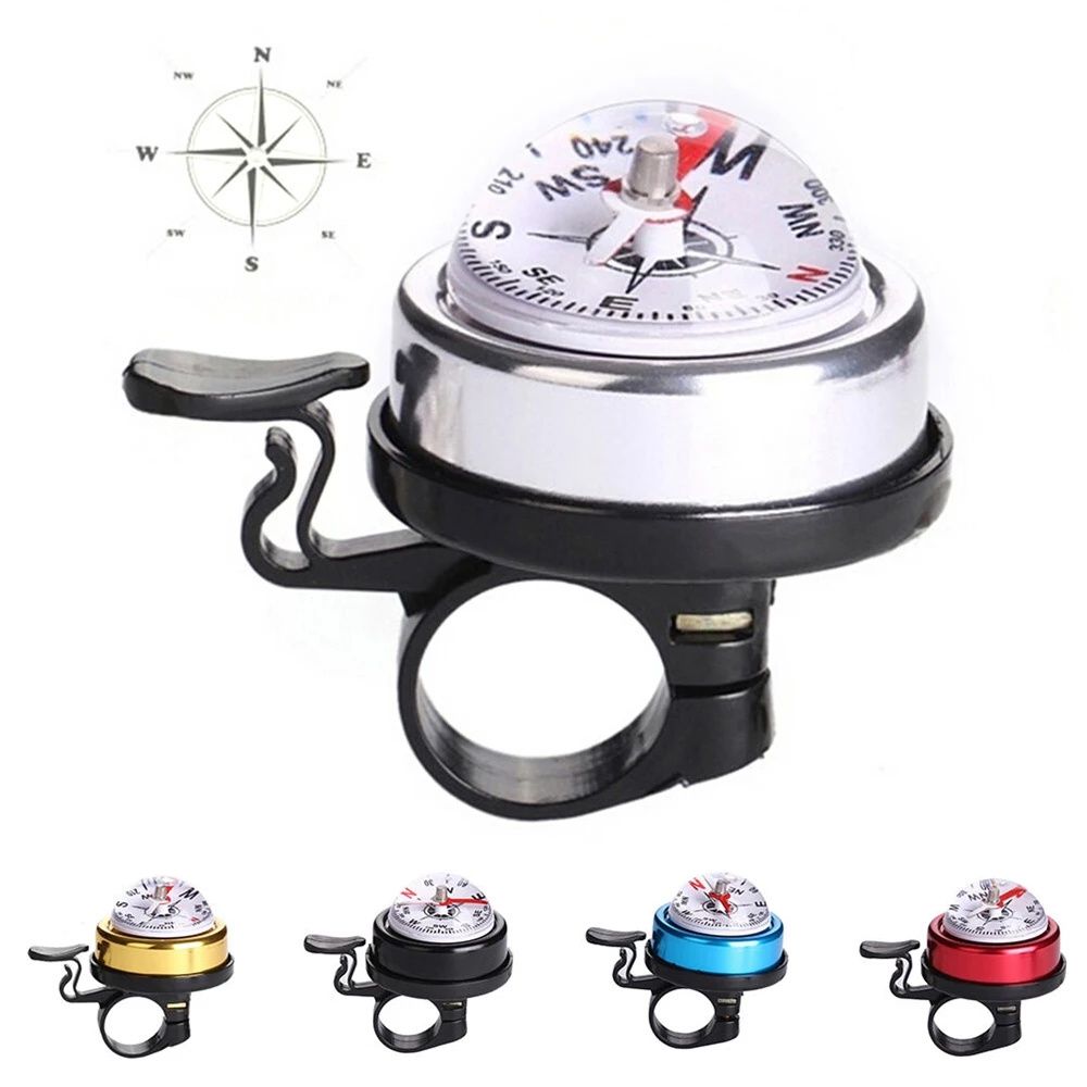 Bike Bicycle Ring Bell Mountain Bike Handlebar Compass Bicycle Bell Cycling Bike Horn Bike Compass