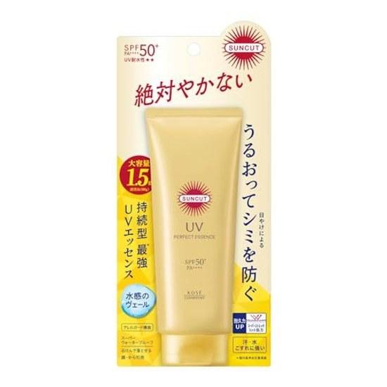 Suncut Perfect UV Essence SPF50+ PA++++ Водостойкий 120 г Солнцезащитный крем для лица и тела Без отдушек Функция Super Allergy Guard Содержит коллаген гиалуроновую кислоту