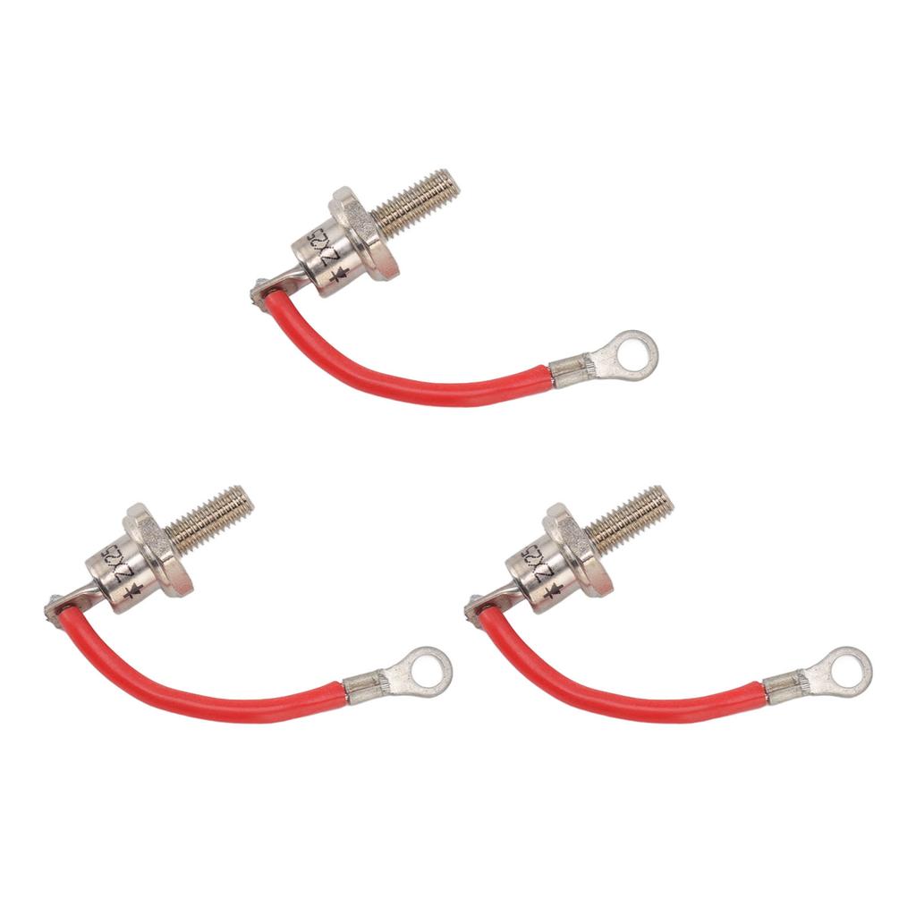 3PCS 25A ZX25 12 Diesel Generator Diode Small Portable Rectifier Diode Replacement Accessories Parts Positive Red Line