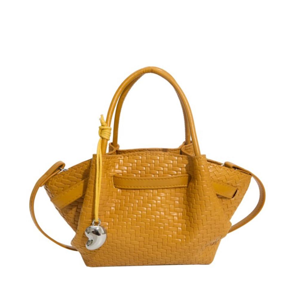 Handbag Women PU Woven Texture Adjustable Strap Daily Commute