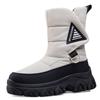 Fashion Winter Warm Platform Women's Boots Comfortable Waterproof Fluffy Snow Boots Fashion Round Toe Zip Design Brand Botas Para Mujer