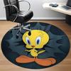 1PC Looney Tunes Tweety Office Round Area Rug, Indoor Mat Suitable For Office, Under Office Chairs Bedroom Living Room Home Decor, Room Deco110