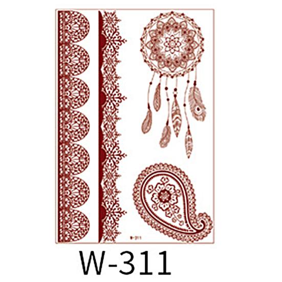 Водонепроницаемая кружевная геометрическая татуировка-наклейка, колье для вечеринки, временная наклейка для тела