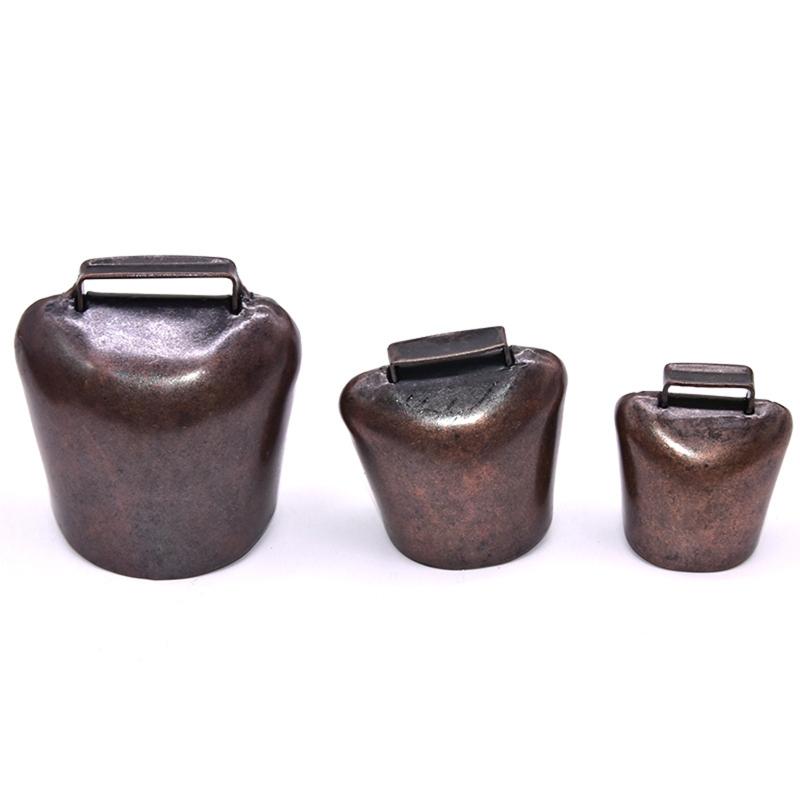 Металлические коровьи колокольчики в античном стиле, Громкие медные колокольчики для лошадей, овец, Металлические колокольчики на шею для сельскохозяйственных животных, Металлические колокольчики для домашних животных, Бронзовый колокол