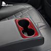 Наклейка из настоящего мягкого углеволокна для Kia Stinger LHD RHD Автомобиль Заднее сиденье Подстаканник Аксессуары для интерьера