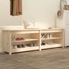 821724 vidaXL Shoe Bench 160x36.5x50 Cm Solid Pine Wood
