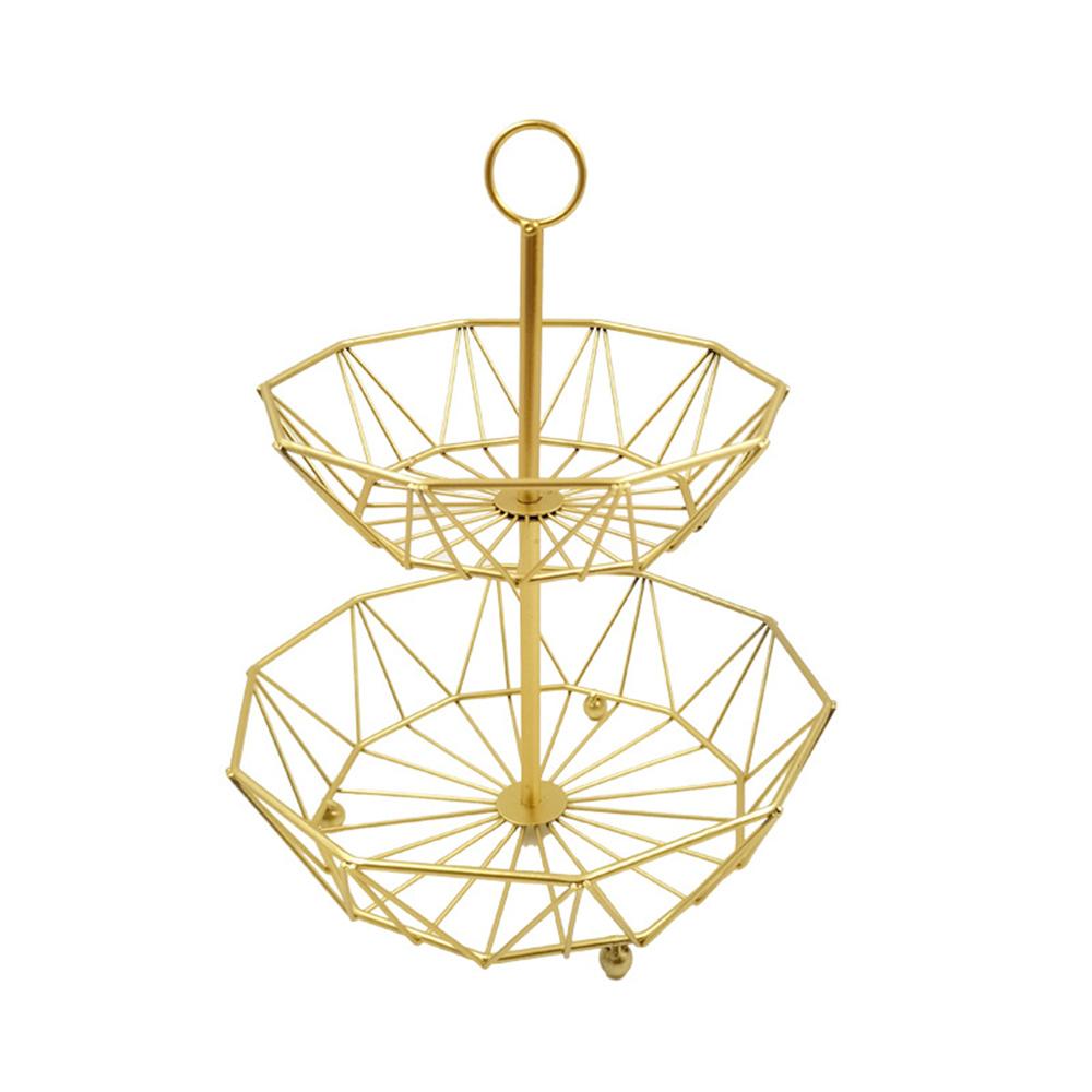 Metal Fruit Basket Wire Snack Bread Vegetable Storage Bowls Kitchen Eggs Dessert Holder Cake Stand Nordic Organizer Minimalist