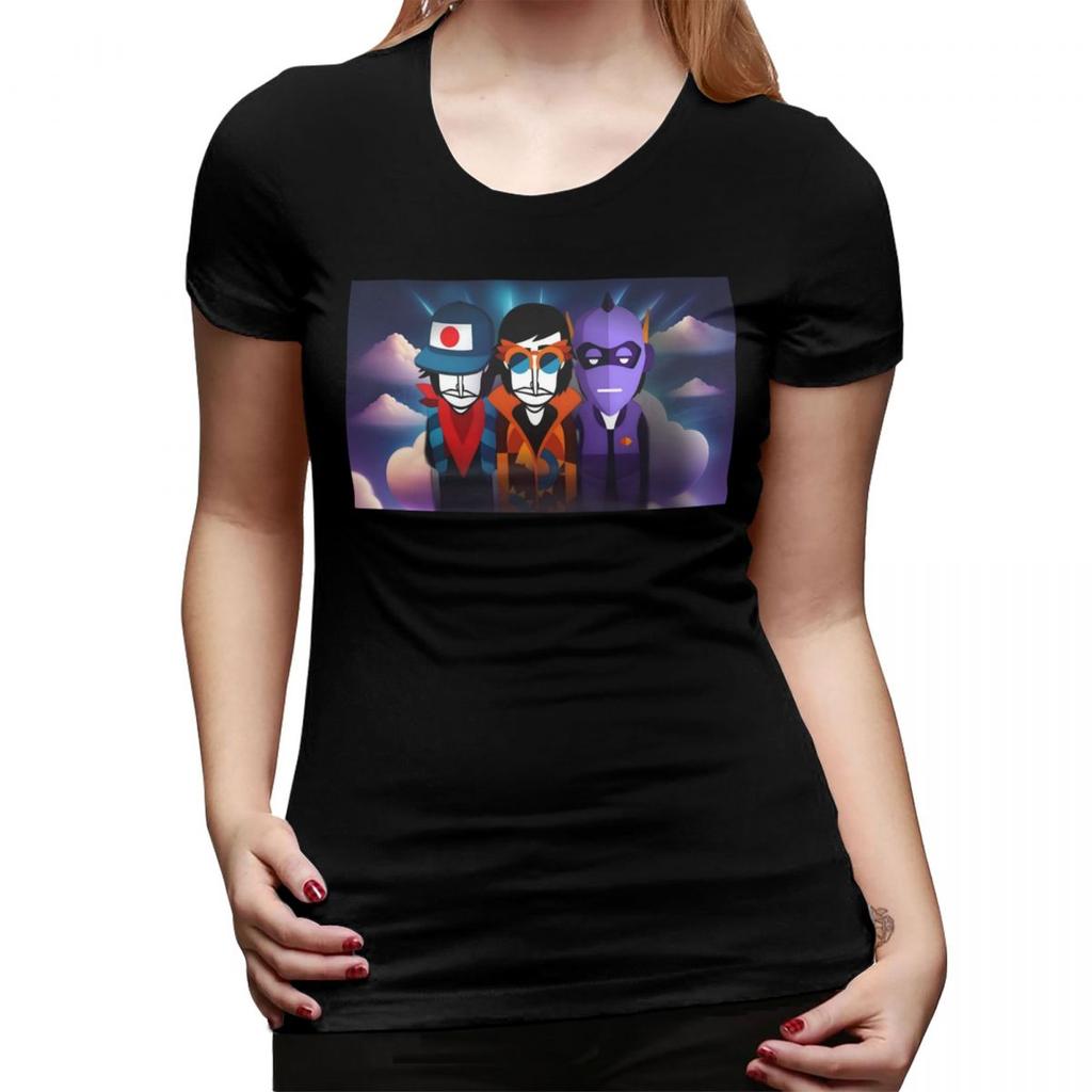 Футболка Incredibox Музыкальная Видеоигра для Женщин С Круглым Вырезом Уличная Одежда Футболки Женские С Коротким Рукавом Летняя Одежда Топы