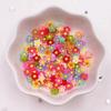 100pcs Resin Cute Candy-Color 6mm Flower Flatback Stone Applique DIY Wedding Scrapbook Manicure Accessories