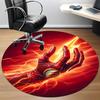 1pc Flash, Superhero Chair Carpet for Office Non-Slip, Indoor Non-Slip Washable Carpet, Non-Shedding Mat For Office yy251030057