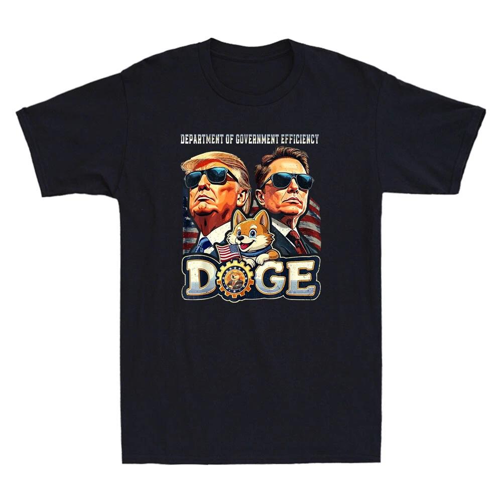 D.O.G.E DOGE Department Of Government Efficiency Funny Graphic Men's T-Shirt