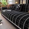 Чехол Funda Sofa Mats Winter Living Home Нескользящий шотландский клетчатый диван Подушка Чехлы для дивана