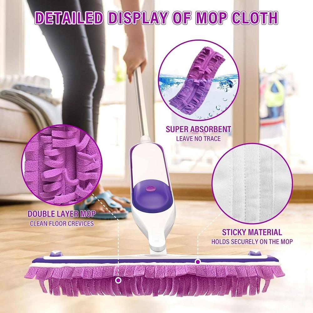 Сменные насадки для швабры Swiffer PowerMop и швабры Swiffer PowerMop для дерева, моющиеся, многоразовые, микрофибровые насадки для распылительной уборки