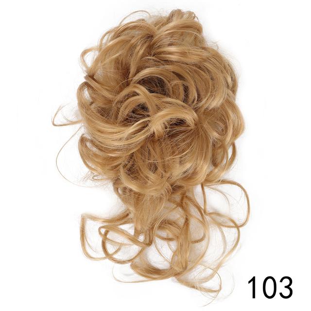Синтетическая булочка с грязными кудрями, эластичная заколка для волос, кусок парика, женская заколка для волос, черный, коричневый