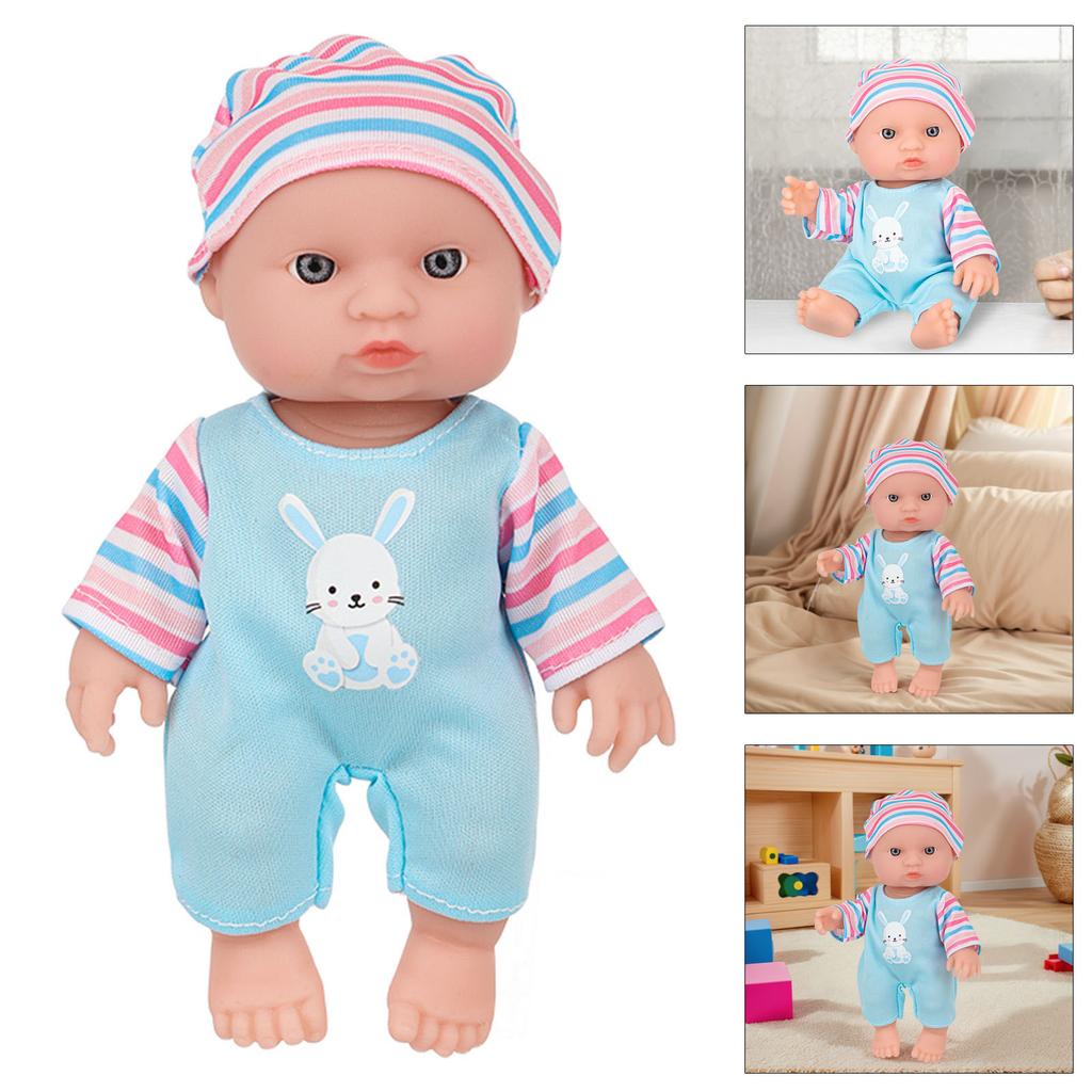 Мягкие виниловые куклы-младенцы Кукла для ухода Реалистичные реборны Игрушка Игра в родительство Популярная коллекционная игрушка для детей 6,5 дюймов