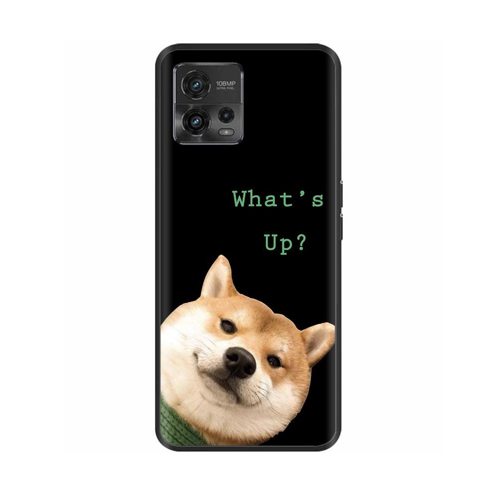 For Moto G72 Case Couple Panda Phone Back Cover For Motorola G72 Cover MotoG72 G 72 Protective Soft Liquid Silicone Funda Bumper