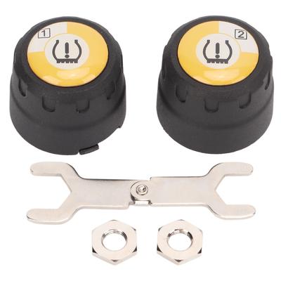 Bluetooth TPMS 2 Внешних Датчика Система Контроля Давления в Шинах Мониторинг Давления и Температуры в Реальном Времени Аварийный Сигнал для Мотоцикла
