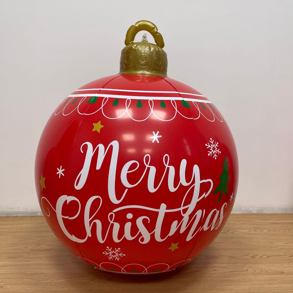 Праздничный надувной рождественский шар Большая уличная праздничная декорация Надувной Прочный Легкий Орнамент для рождественской вечеринки, двора