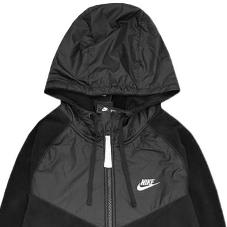 Nike Куртка с капюшоном и карманом кенгуру с вышитым логотипом Мужские куртки черные CJ4542-010