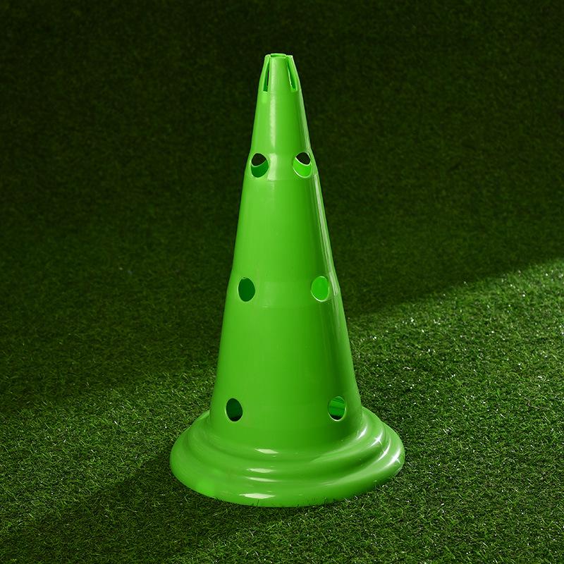 Thickened Round Bottom Football Hurdles with Holes - 30/52cm Multifunctional Training Cones