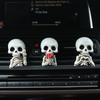 3Pcs Skull Car Air Fresheners Gothic Smiling Skull Car Vent