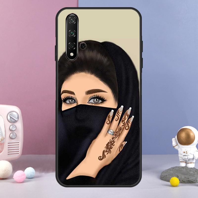 Исламский арабский хиджаб Девушка Для Huawei Nova Y60 Y61 Y70 Y72 Y73 Y90 Y91 9 10 SE 7i 8i 11i 12i P30 P40 Lite P60 Pro Чехол