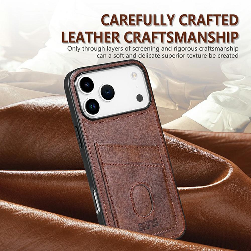 Чехол AZNS K1 Series для iPhone 17 Pro, текстура теленка, противоударный, PU+TPU, чехол для телефона