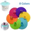 Cute Reusable Coffee Mug Silicone Cup Cover Anti-dust Suction Lid Sealed Cover