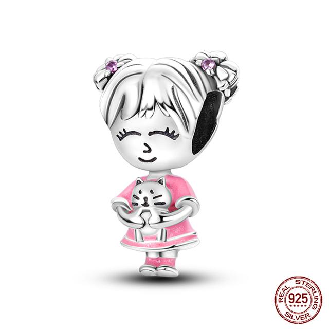 Мода Стерлингового Серебра 925 Сумочка Чемодан Подвески Бусины Подходит Fasion 925 Браслеты Изысканный Юбилей DIY Изготовление Ювелирных Изделий