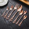 Stainless Steel Cutlery Set: Royal Steak Knife, Dessert Spoon, Salad Fork, Ice Spoon