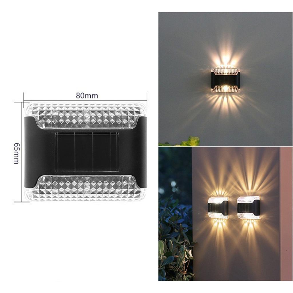 Солнечный настенный светильник, наружное украшение, сад, двор, домашний настенный светильник, водонепроницаемый светящийся вверх и вниз, уличный декоративный настенный светильник