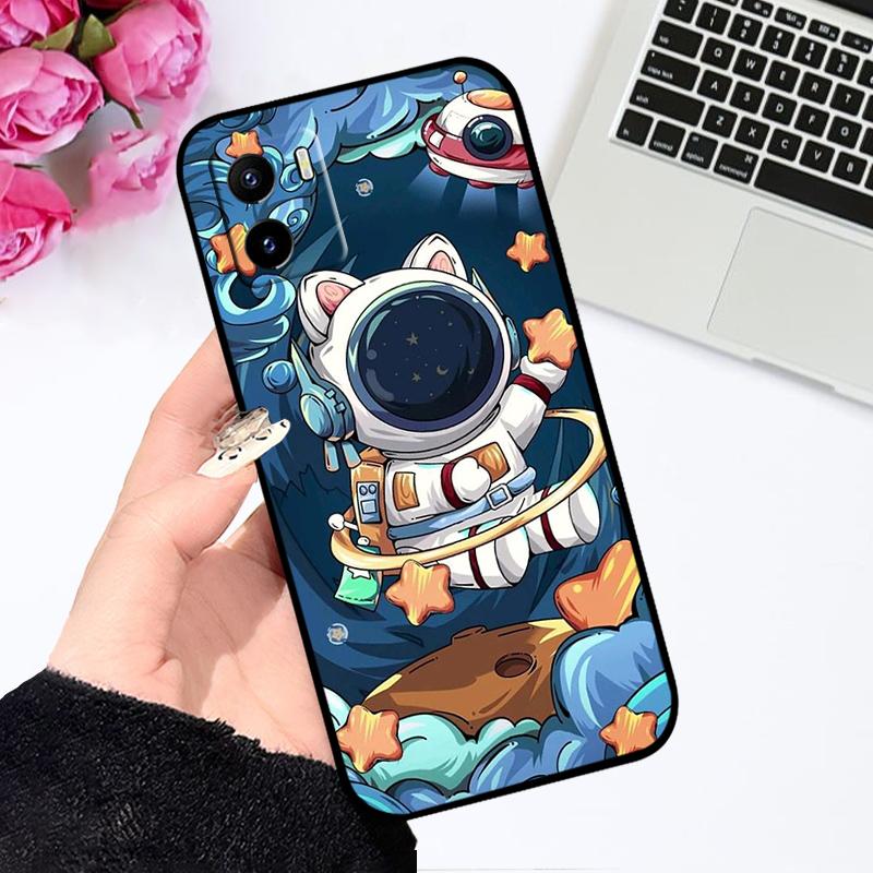 Для VIVO Y15s 4G Чехол Fundas V2139 Y15c Y15a Бабочки Цветы ТПУ Мягкий Силикон Тонкая Защитная Крышка Телефона Для Vivo Y15 4G Чехол Бампер