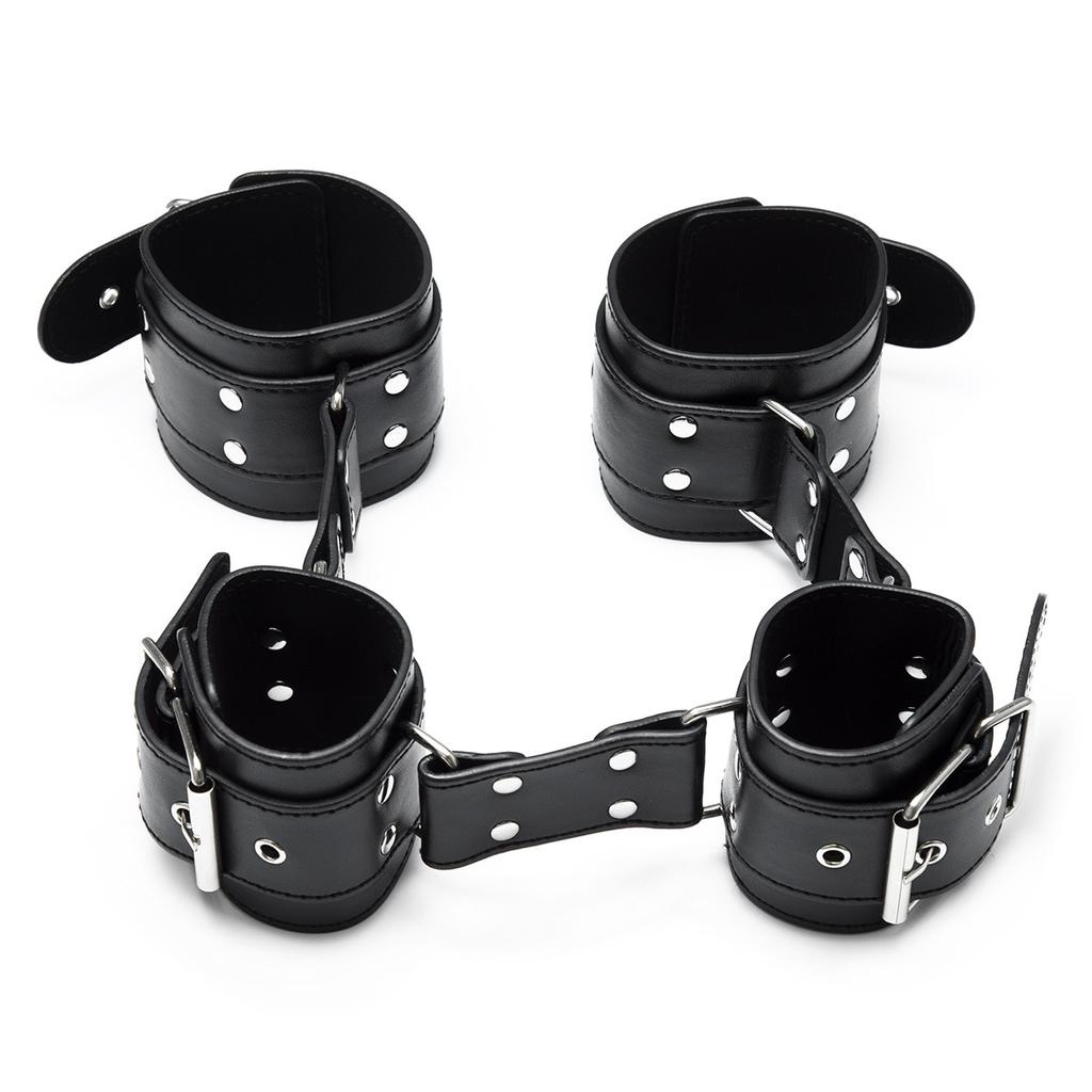 PU Leather Binding Handcuffs Shackles Bondage Sex Toys Sex Furniture Chastity Belt BDSM Fetish