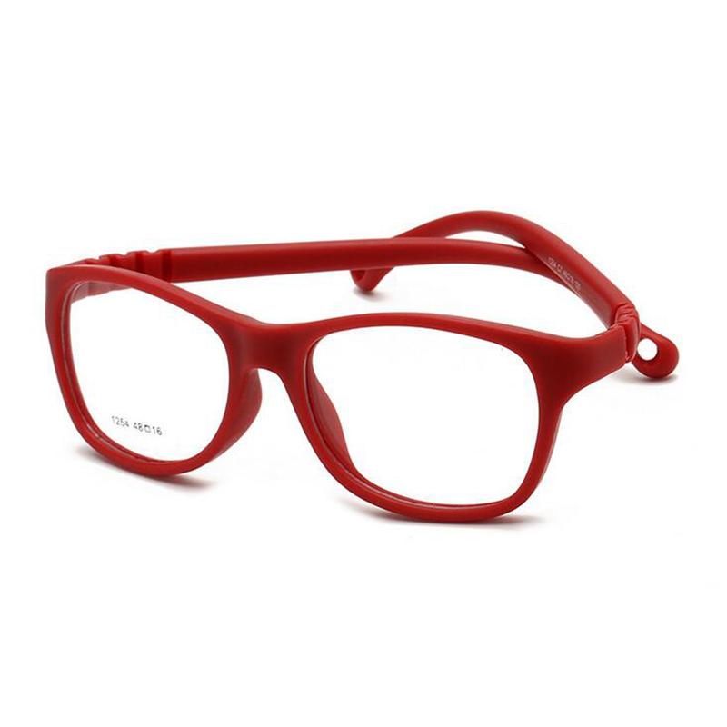 Безопасные силиконовые квадратные детские очки для детей, мальчиков, девочек, компьютерные, рецептурные очки 3-12 лет -0.5 -0.75 -1.0 до -4.0