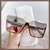 Chic Semi-Rimless Metal Sunglasses: Women's Fashion, UV Protection, Slim Cut-Edge Design