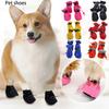Dog Shoes That Don't Fall Off Breathable Soft-soled Shoes Non-slip Walking Shoes For Adjustable Dog Foot Covers For Going Out Cat Rain Boots