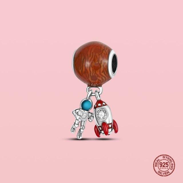 Подвеска из стерлингового серебра 925 пробы, очаровательные бусины для оригинального браслета Panjia, ожерелье, женские украшения