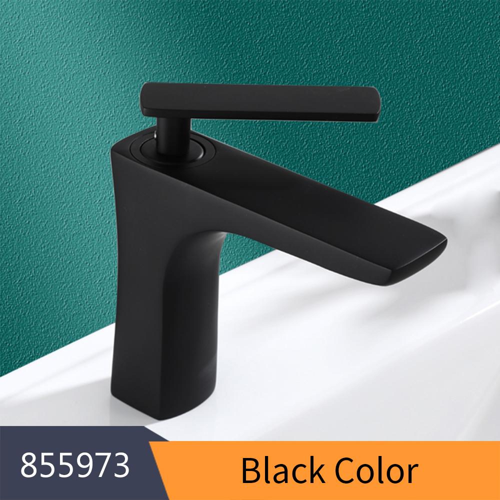 Basin Faucets Retro Industrial Style Matte Black Brass Crane Bathroom Faucets Hot and Cold Water Mixer Tap Torneira 855973