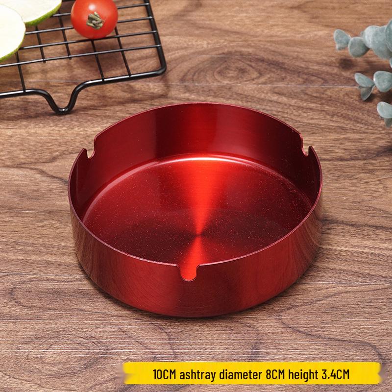 Stainless Steel Windproof Ashtray - Durable, Stylish, and Large for Bars, Cafes, and Hotels