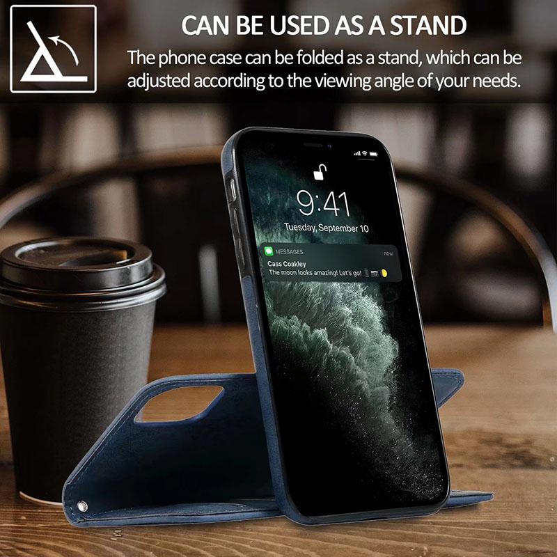 Съемный кожаный чехол-кошелек с магнитной застежкой в ​​стиле ретро 2 в 1 для iPhone 15 14 13 12 Pro Max 14 Plus для Samsung S23 S22 S21 Ultra Plus A13 A14 A52 A72