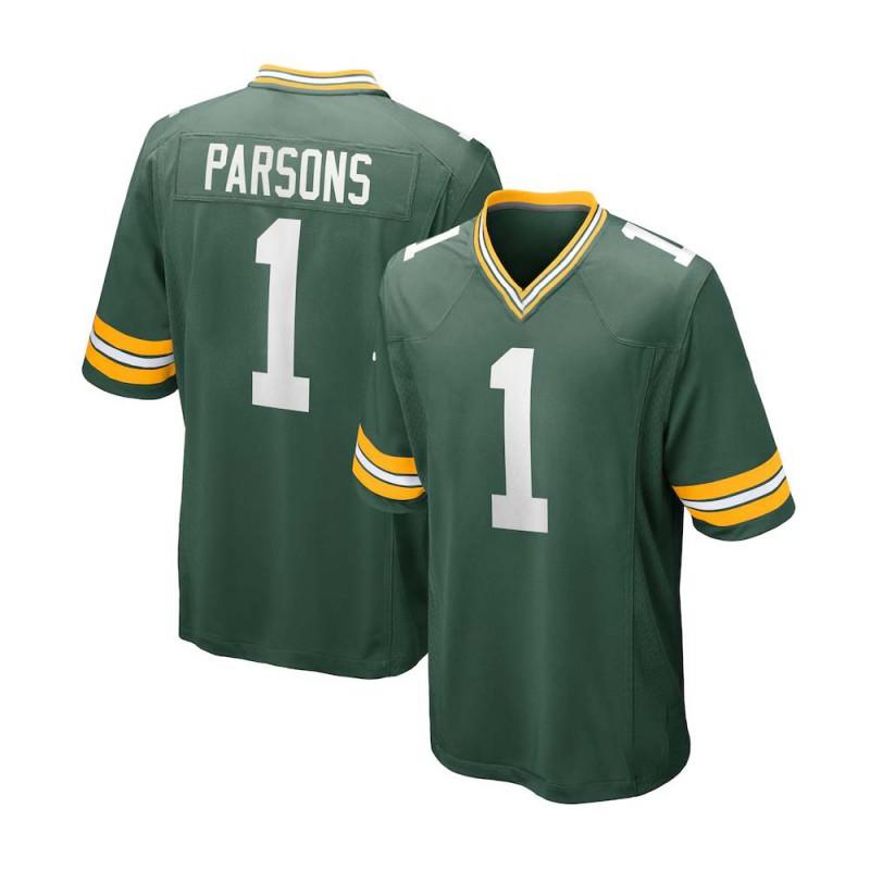 Micah Parsons Green Bay Packers Game Jersey Mens Football Embroidered Sports Shirt
