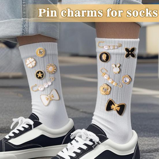 51 шт. брошь для обуви, булавки, искусственный жемчуг, животные, цветы, форма банта, подвески для кроссовок, пуговицы, носки, украшения, шнурки для обуви, аксессуары