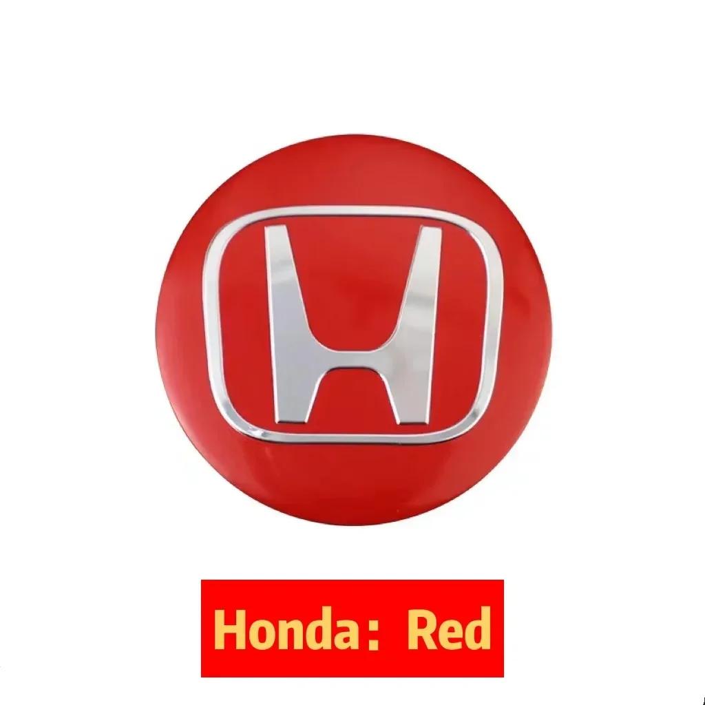 For Honda AccoCar Styling Wheel Center Stickers Auto Hub Cap Emblem Badge  For Honda Civic Fit Jazz Accord Pilot CRV Odyssey Passport City Shu