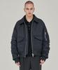 Intersection Oversized Double Pocket Ma-1 Jumper [Black]