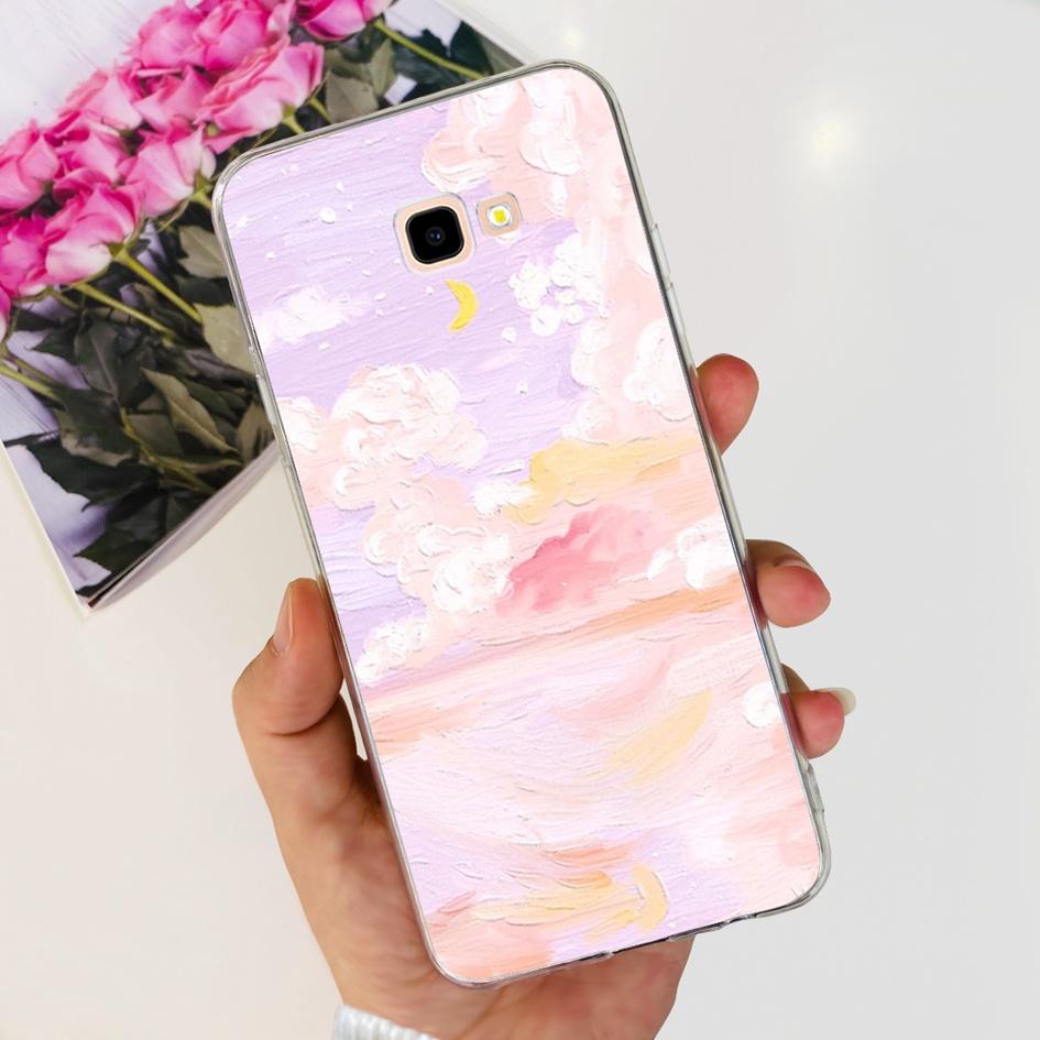 Для Samsung J4 Plus Чехол J415 SM-J415F Силиконовый Чехол Популярный Цветок Прозрачный ТПУ Мягкий Бампер Для Samsung Galaxy J4 2018 J4+ Чехлы