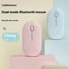 Двойной режим Bluetooth беспроводная мышь Cobblestone бесшумная деловая офисная игровая мышь для девочек с подзарядкой 2.4G